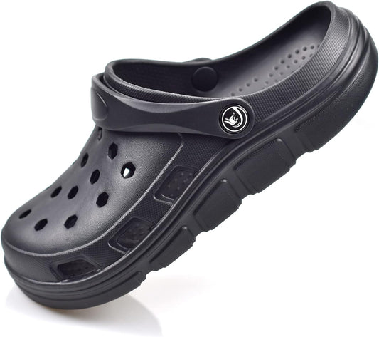 Men's garden slippers, easy-to-on-and-off work shoes with arch support function, women's and men's quick-drying waterproof slippers, casual sandals, comfortable slippers