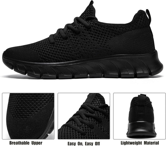 Mens Running Shoes Slip On Tennis Walking Sneakers Workout Athletic Lightweight Casual Sport Shoes