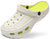 Men's and women's arched wooden-bottom flat shoes with a flat sole, garden shoes, casual shoes, non-buckle outdoor beach water shoes, detachable cushioning foot pads
