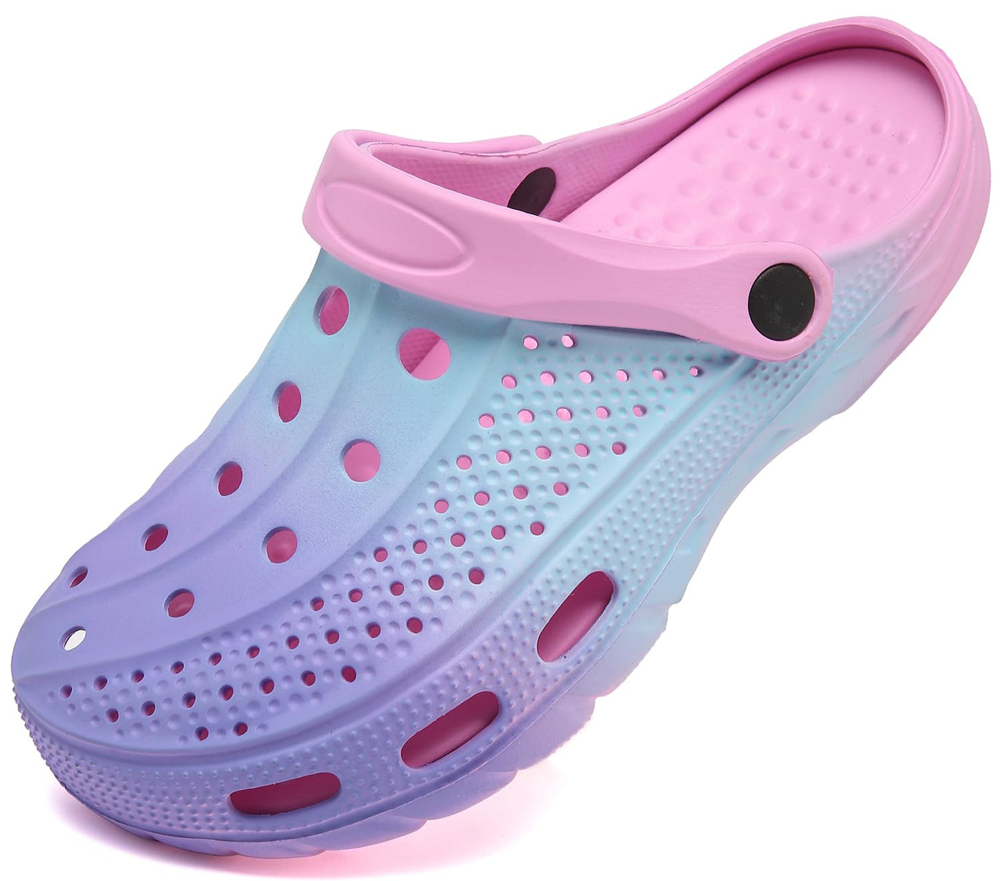 Men's and women's arched wooden-bottom flat shoes with a flat sole, garden shoes, casual shoes, non-buckle outdoor beach water shoes, detachable cushioning foot pads