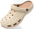 Men's and women's arched wooden-bottom flat shoes with a flat sole, garden shoes, casual shoes, non-buckle outdoor beach water shoes, detachable cushioning foot pads
