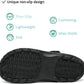 Men's and women's arched wooden-bottom flat shoes with a flat sole, garden shoes, casual shoes, non-buckle outdoor beach water shoes, detachable cushioning foot pads