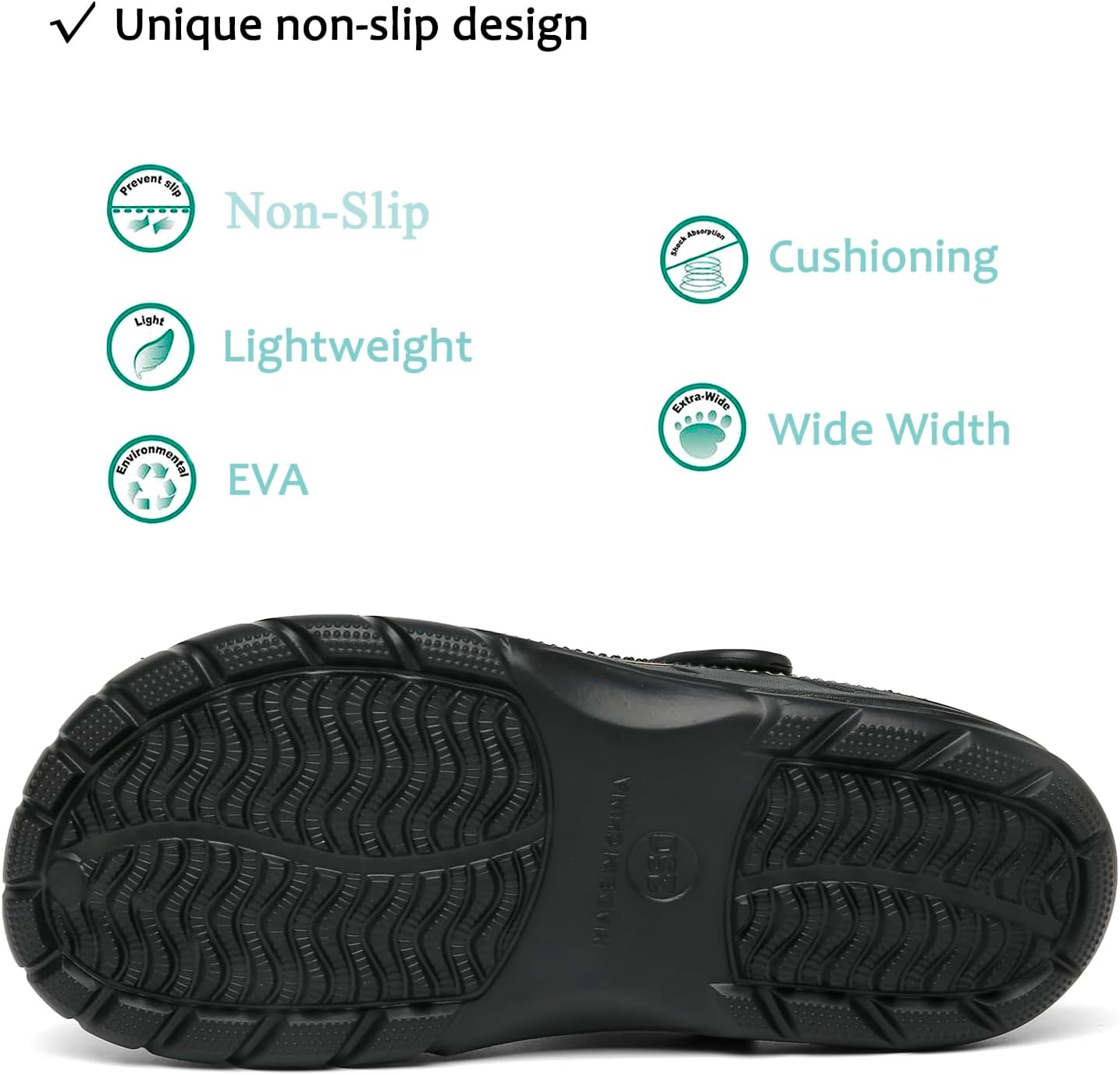 Men's and women's arched wooden-bottom flat shoes with a flat sole, garden shoes, casual shoes, non-buckle outdoor beach water shoes, detachable cushioning foot pads