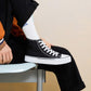 High-top sports shoes, classic high-top canvas shoes, lace-up style, men's fashionable sports shoes