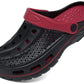 Men's and women's arched wooden-bottom flat shoes with a flat sole, garden shoes, casual shoes, non-buckle outdoor beach water shoes, detachable cushioning foot pads