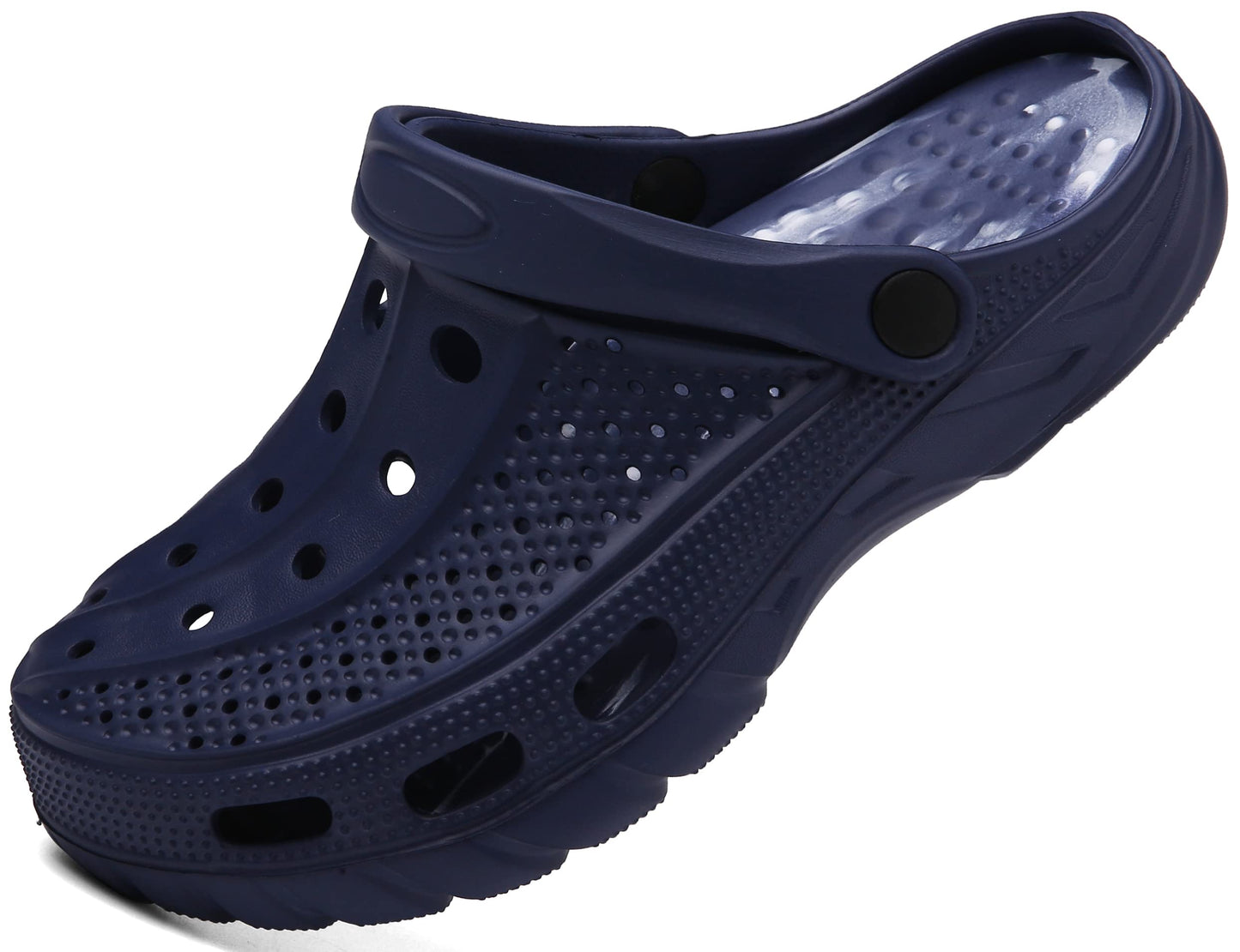 Men's and women's arched wooden-bottom flat shoes with a flat sole, garden shoes, casual shoes, non-buckle outdoor beach water shoes, detachable cushioning foot pads