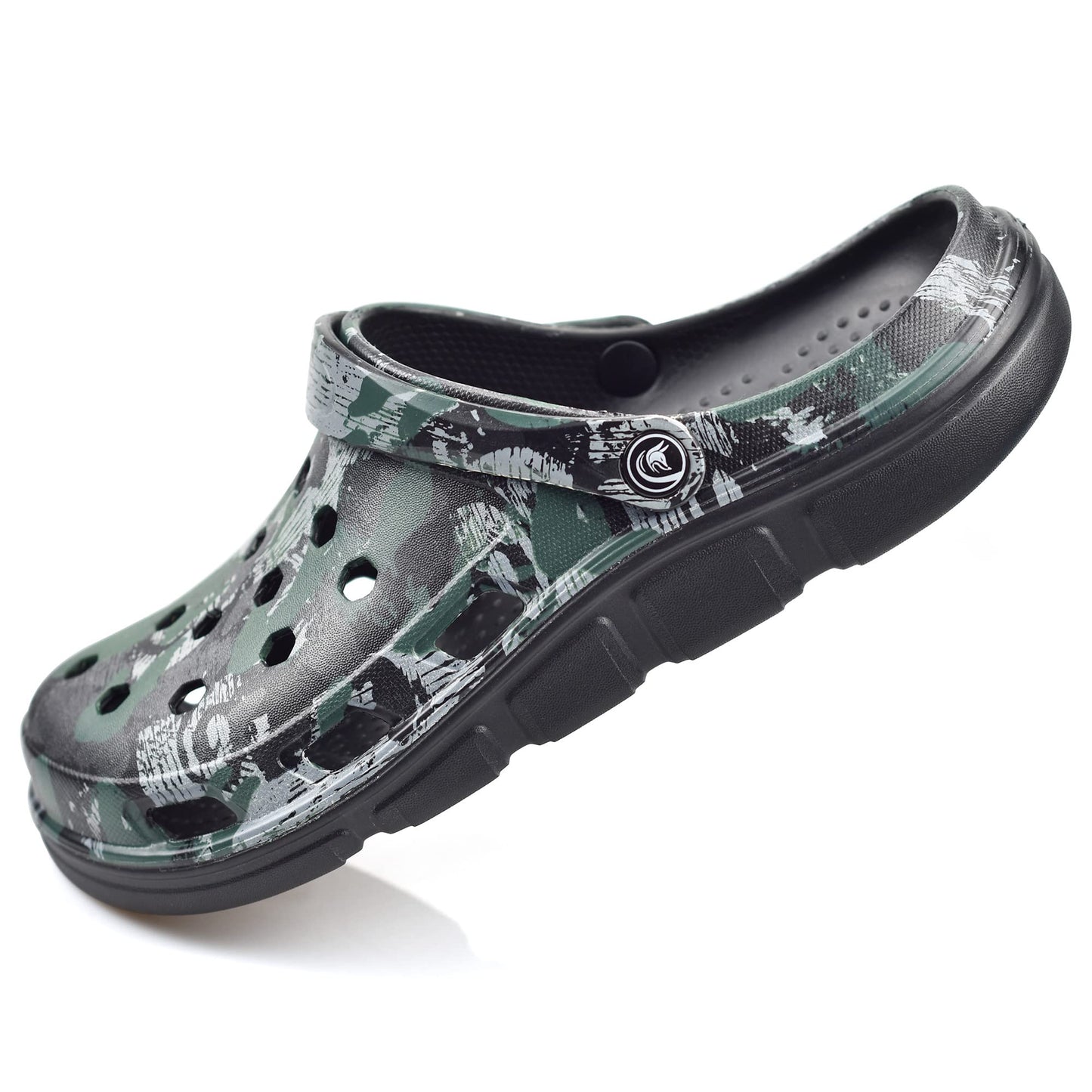 Men's garden slippers, easy-to-on-and-off work shoes with arch support function, women's and men's quick-drying waterproof slippers, casual sandals, comfortable slippers
