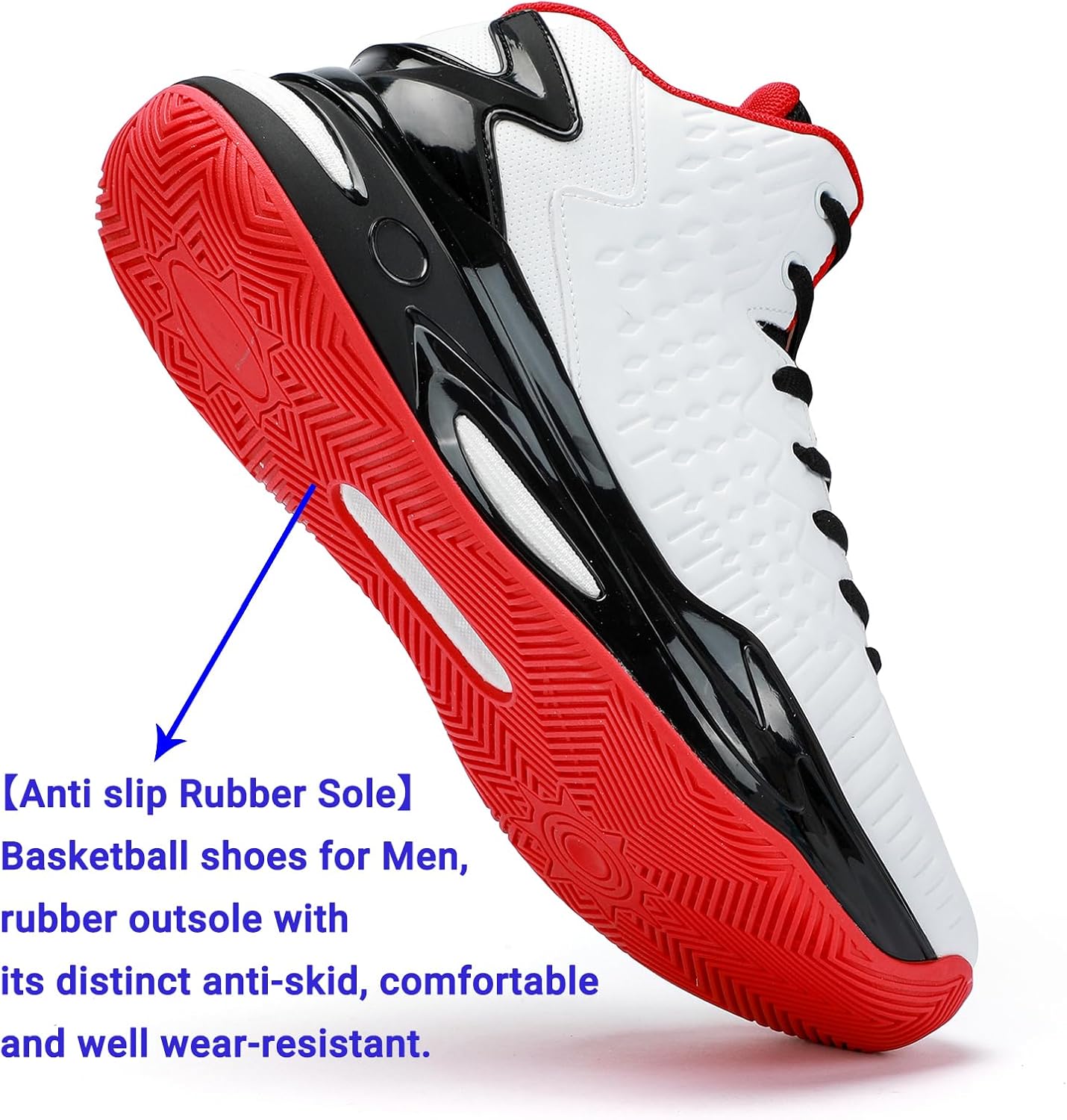 High-top upper basketball shoes (men's style) sports shoes, breathable sports shoes, anti-slip shoes