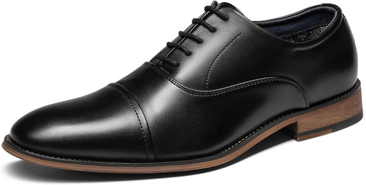 Men's lace-up soft open-toe dress shoes
