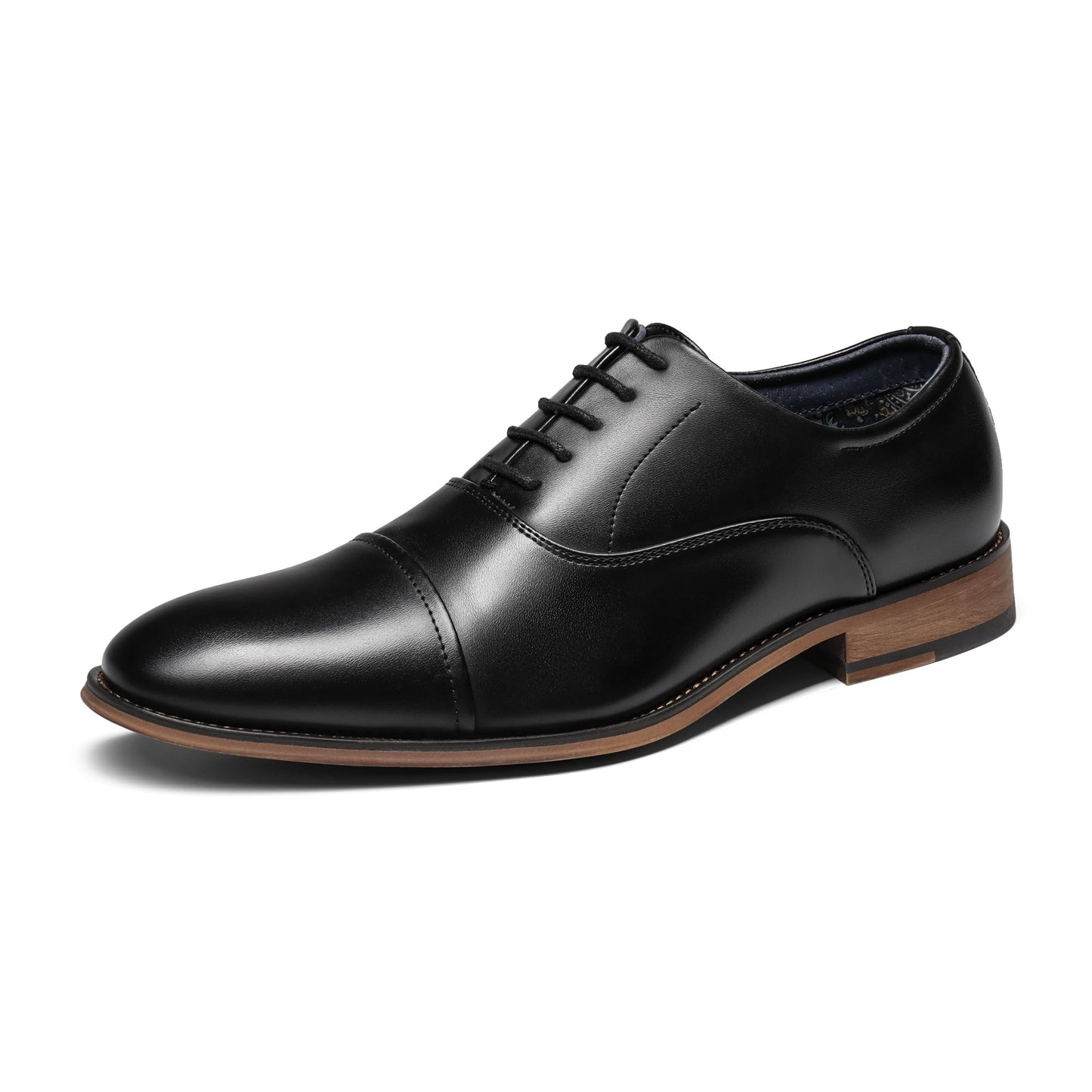 Men's lace-up soft open-toe dress shoes