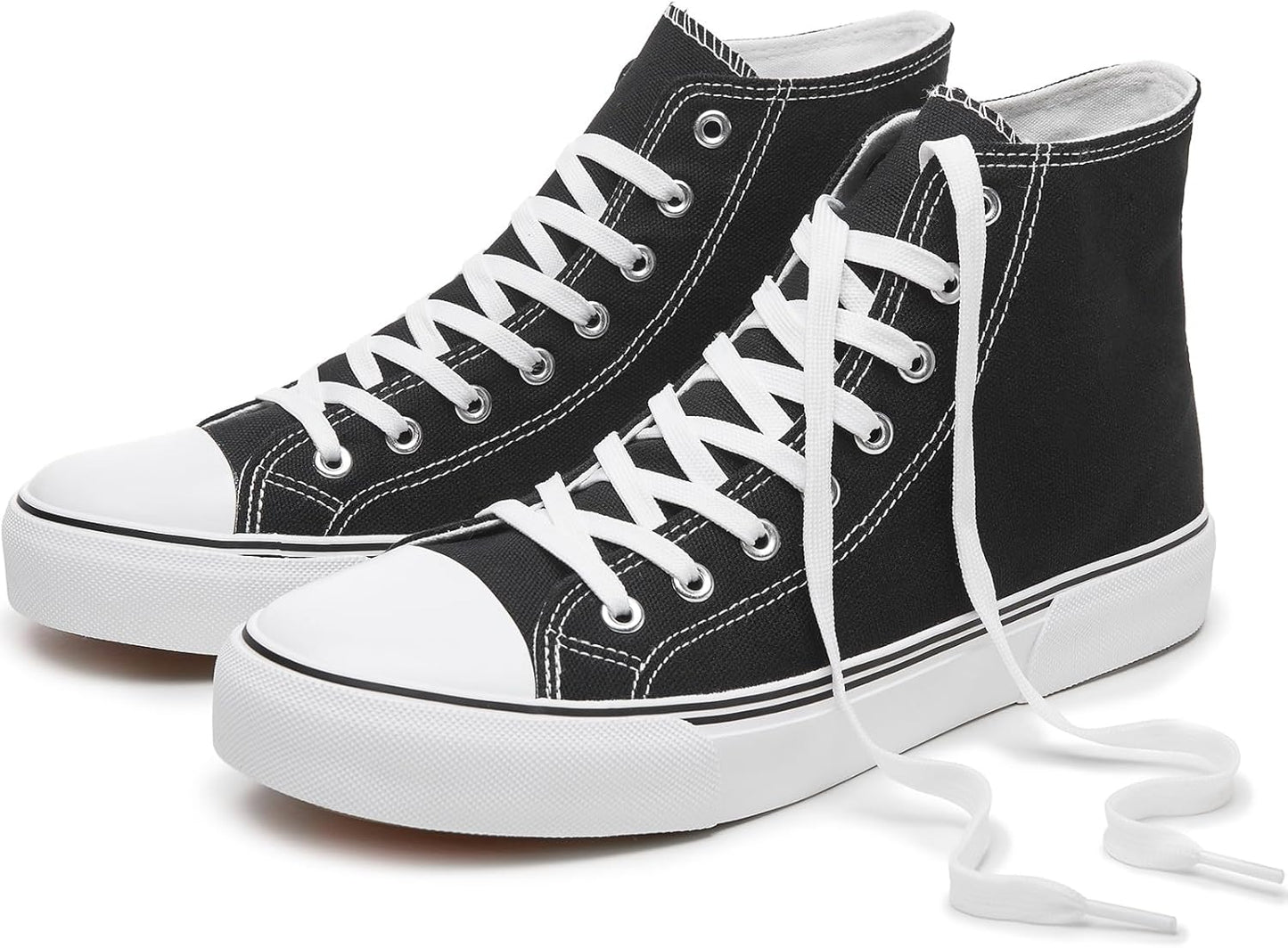High-top sports shoes, classic high-top canvas shoes, lace-up style, men's fashionable sports shoes