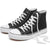 High-top sports shoes, classic high-top canvas shoes, lace-up style, men's fashionable sports shoes