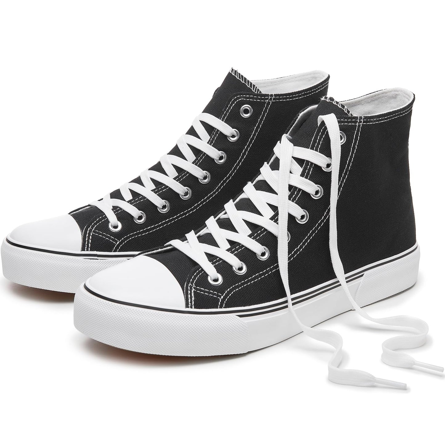 High-top sports shoes, classic high-top canvas shoes, lace-up style, men's fashionable sports shoes