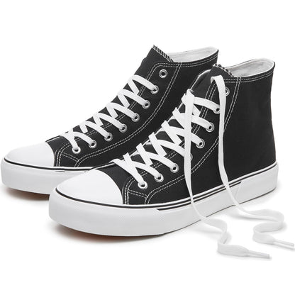 High-top sports shoes, classic high-top canvas shoes, lace-up style, men's fashionable sports shoes