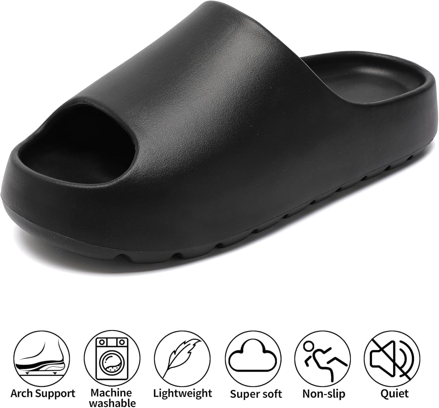 Universal men's and women's EVA soft rebound skate shoes, thick-soled slip-on men's pillow-style skate shoes, and rain boots suitable for both outdoor and indoor home wear.