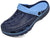Men's and women's arched wooden-bottom flat shoes with a flat sole, garden shoes, casual shoes, non-buckle outdoor beach water shoes, detachable cushioning foot pads
