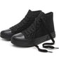 High-top sports shoes, classic high-top canvas shoes, lace-up style, men's fashionable sports shoes