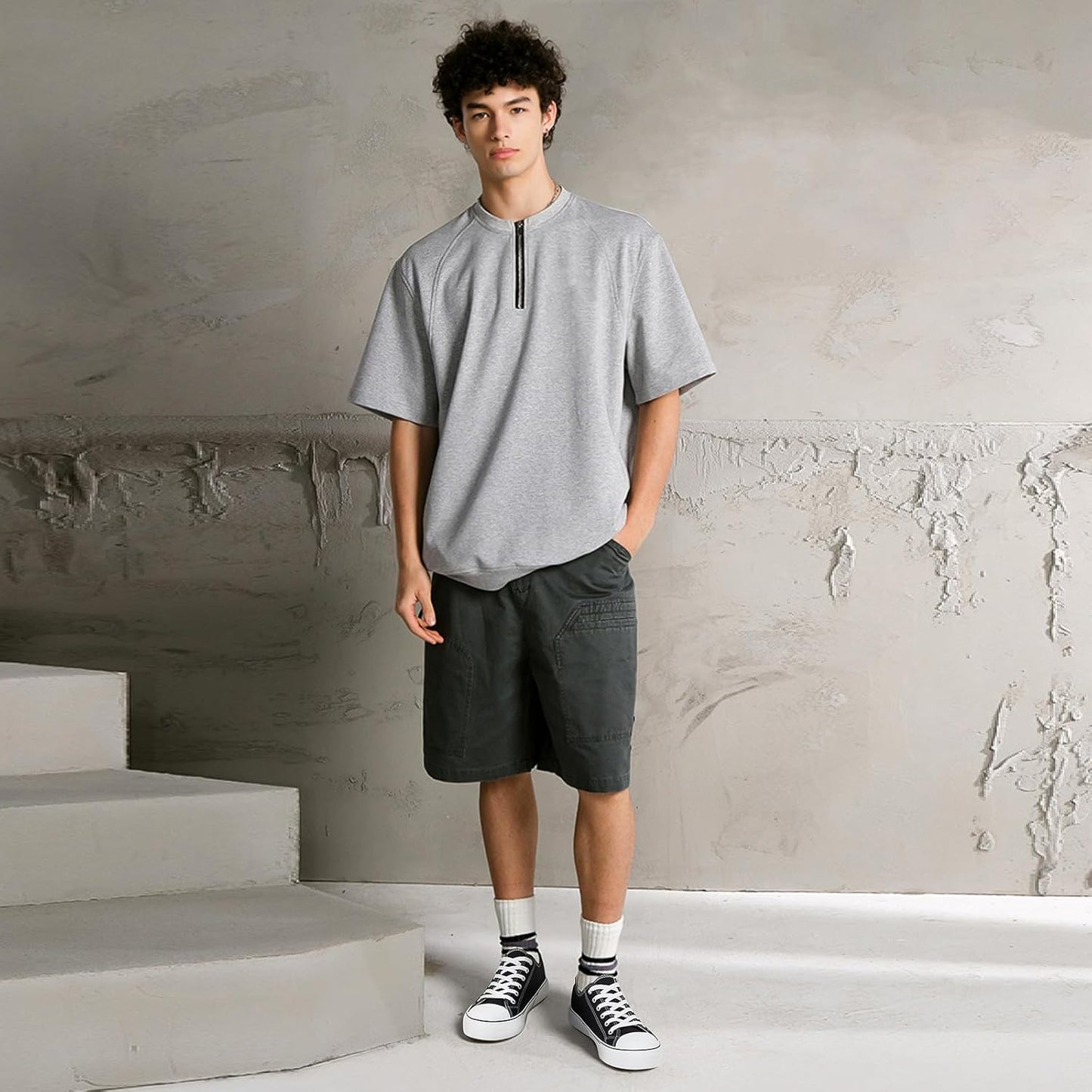 Men's canvas low-top sports shoes, featuring a classic casual design. This stylish pair comes in white and black colors and is suitable for daily wear.