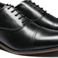Men's lace-up soft open-toe dress shoes