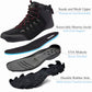 Men's waterproof hiking boots - anti-slip, lightweight, mid-to-high ankle, ankle-covering design, waterproof and breathable hiking shoes, mountaineering shoes