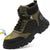 Men's Waterproof Steel-Toe Boots - 6 inches - Comfortable men's safety work boots. Durable steel-toe shoes. Lightweight, anti-slip, and puncture-resistant industrial construction boots.