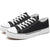 Men's canvas low-top sports shoes, featuring a classic casual design. This stylish pair comes in white and black colors and is suitable for daily wear.