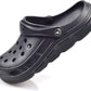 Men's garden slippers, easy-to-on-and-off work shoes with arch support function, women's and men's quick-drying waterproof slippers, casual sandals, comfortable slippers