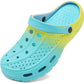 Men's and women's arched wooden-bottom flat shoes with a flat sole, garden shoes, casual shoes, non-buckle outdoor beach water shoes, detachable cushioning foot pads