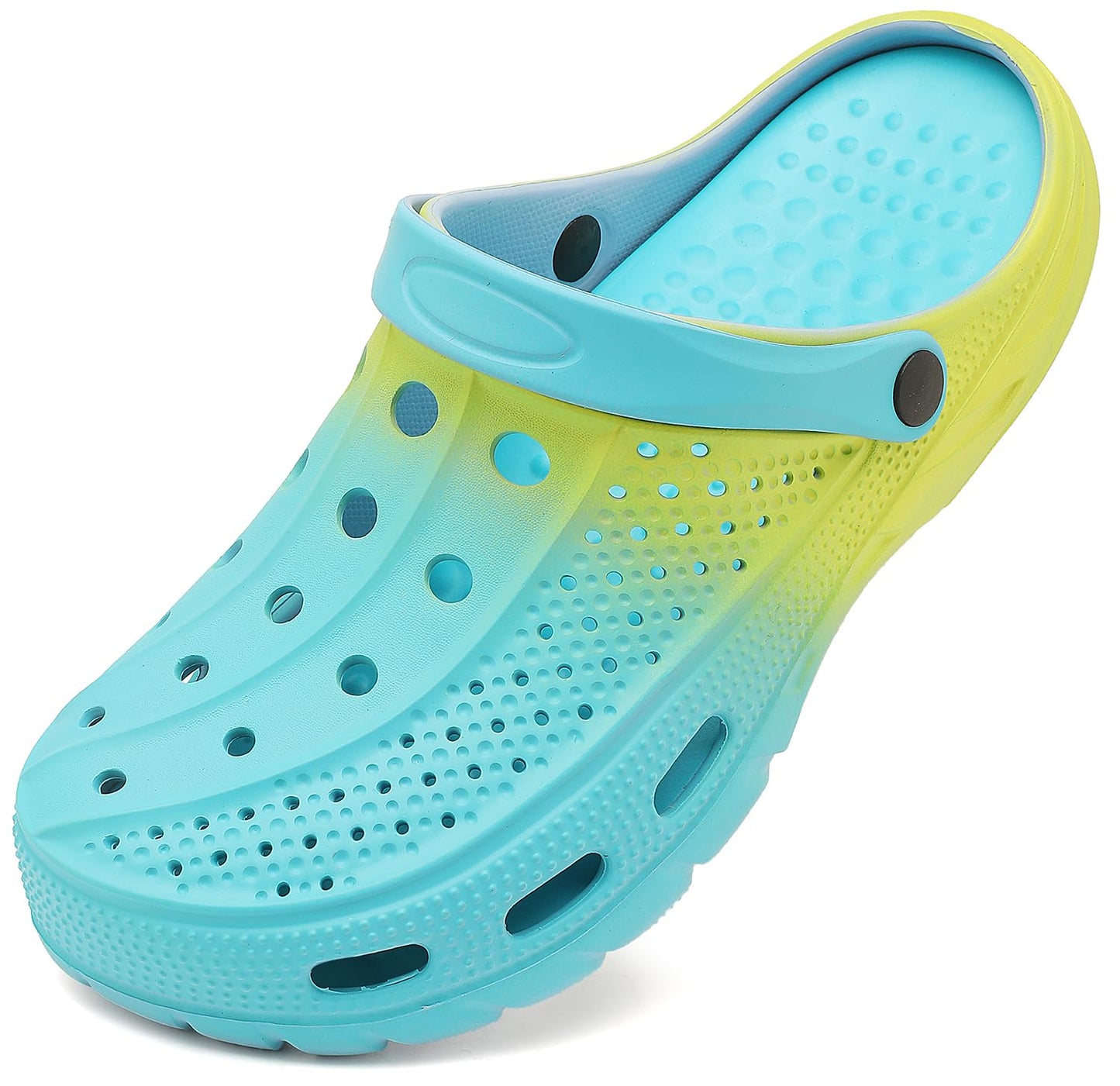 Men's and women's arched wooden-bottom flat shoes with a flat sole, garden shoes, casual shoes, non-buckle outdoor beach water shoes, detachable cushioning foot pads
