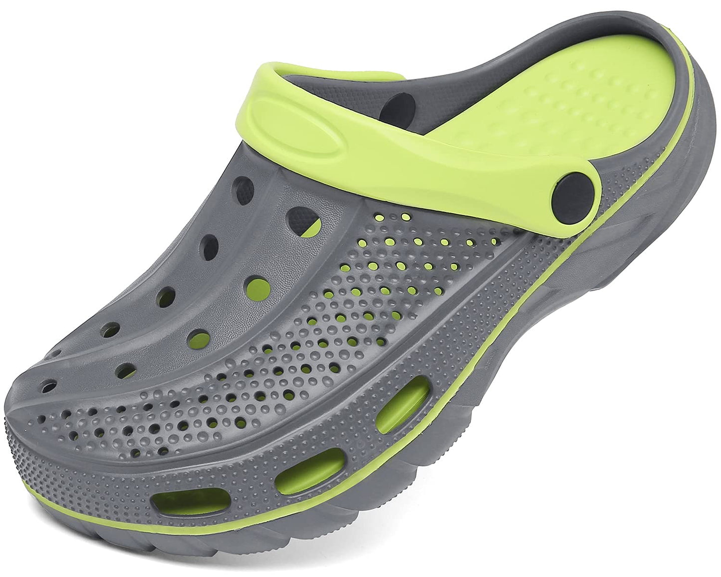 Men's and women's arched wooden-bottom flat shoes with a flat sole, garden shoes, casual shoes, non-buckle outdoor beach water shoes, detachable cushioning foot pads