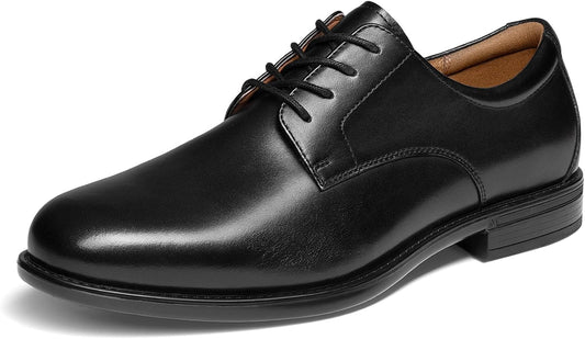 Men's classic leather business formal shoes, comfortable style, Oxford shoe shape, business formal model, laced design