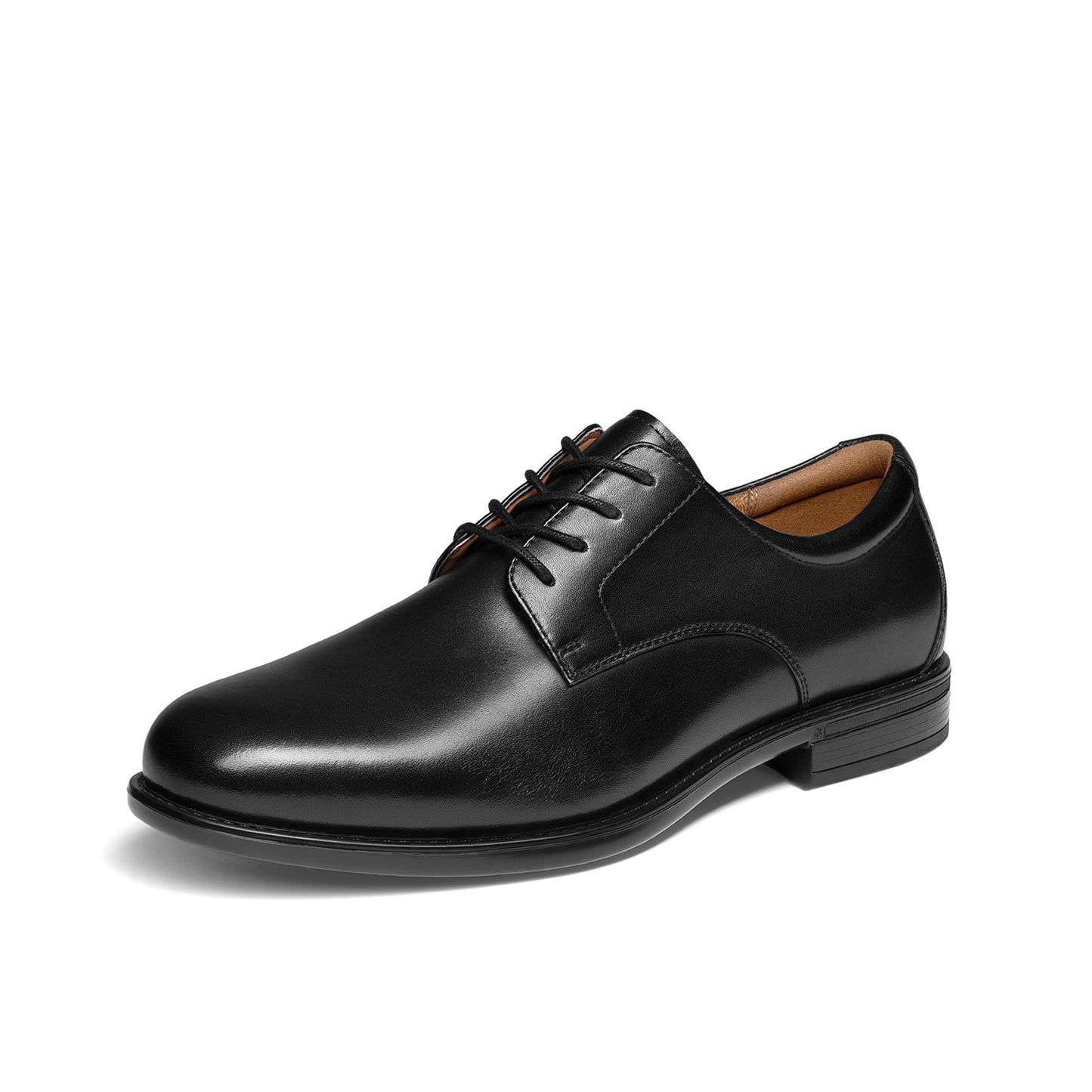 Men's classic leather business formal shoes, comfortable style, Oxford shoe shape, business formal model, laced design