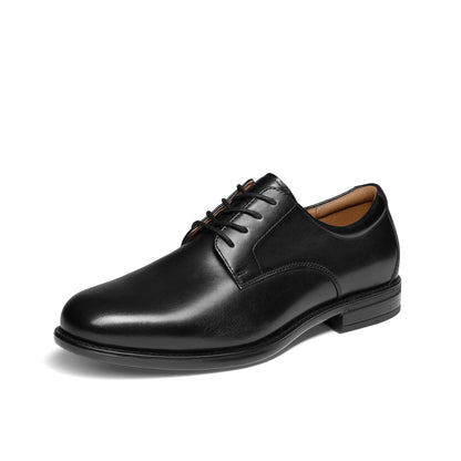 Men's classic leather business formal shoes, comfortable style, Oxford shoe shape, business formal model, laced design