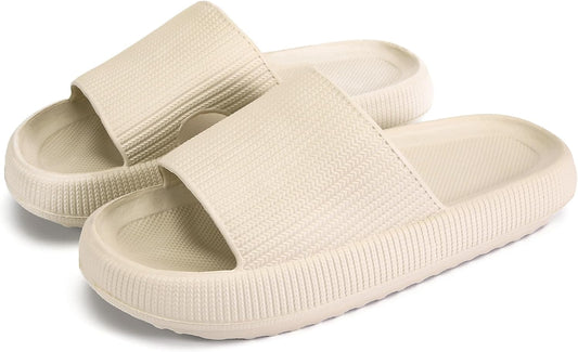 Men's rubber slippers, pillow house slippers, shower shoes, indoor slippers, bathroom slippers, beach shoes. Extremely comfortable, lightweight, thick sole, anti-slip, easy to clean.