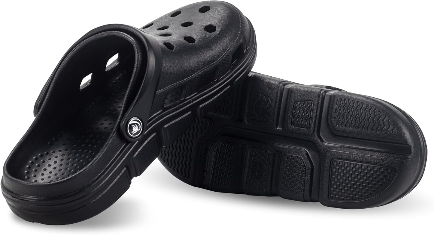 Men's garden slippers, easy-to-on-and-off work shoes with arch support function, women's and men's quick-drying waterproof slippers, casual sandals, comfortable slippers