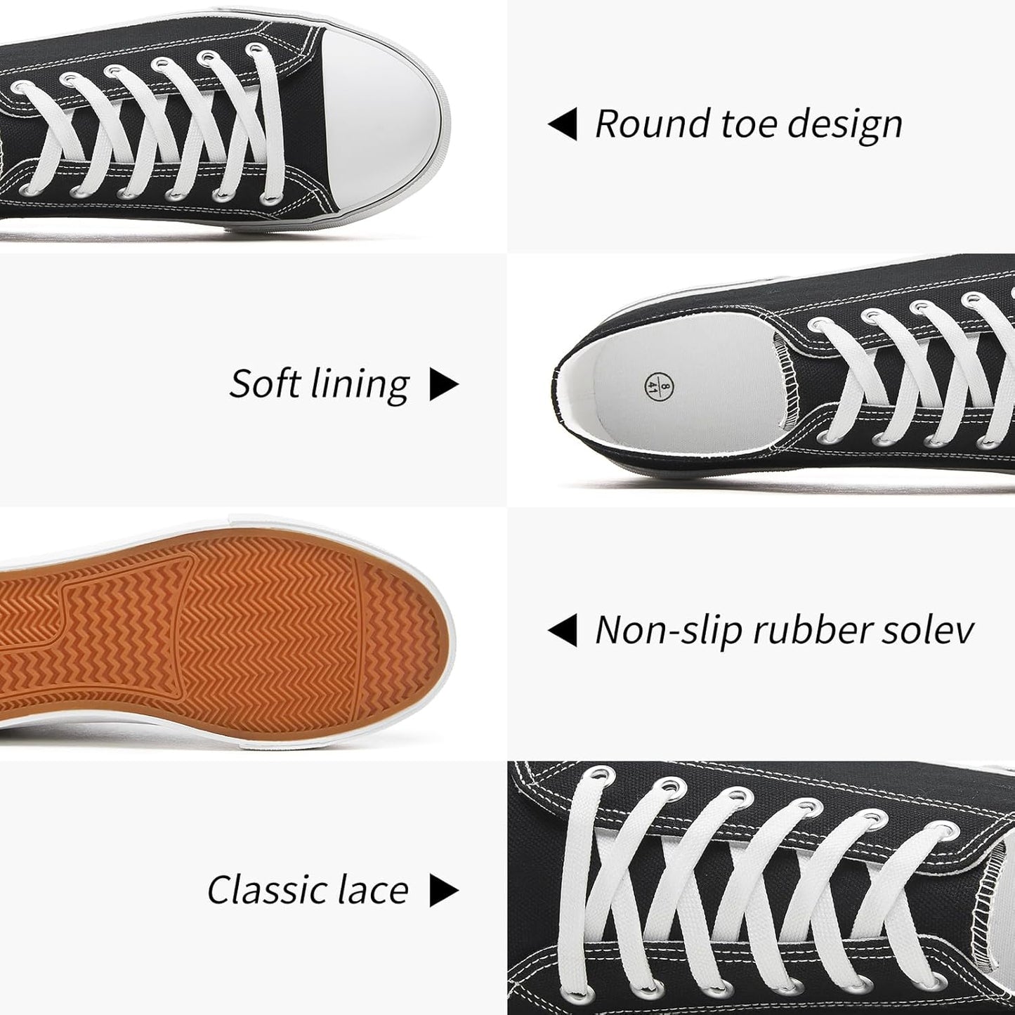 Men's canvas low-top sports shoes, featuring a classic casual design. This stylish pair comes in white and black colors and is suitable for daily wear.