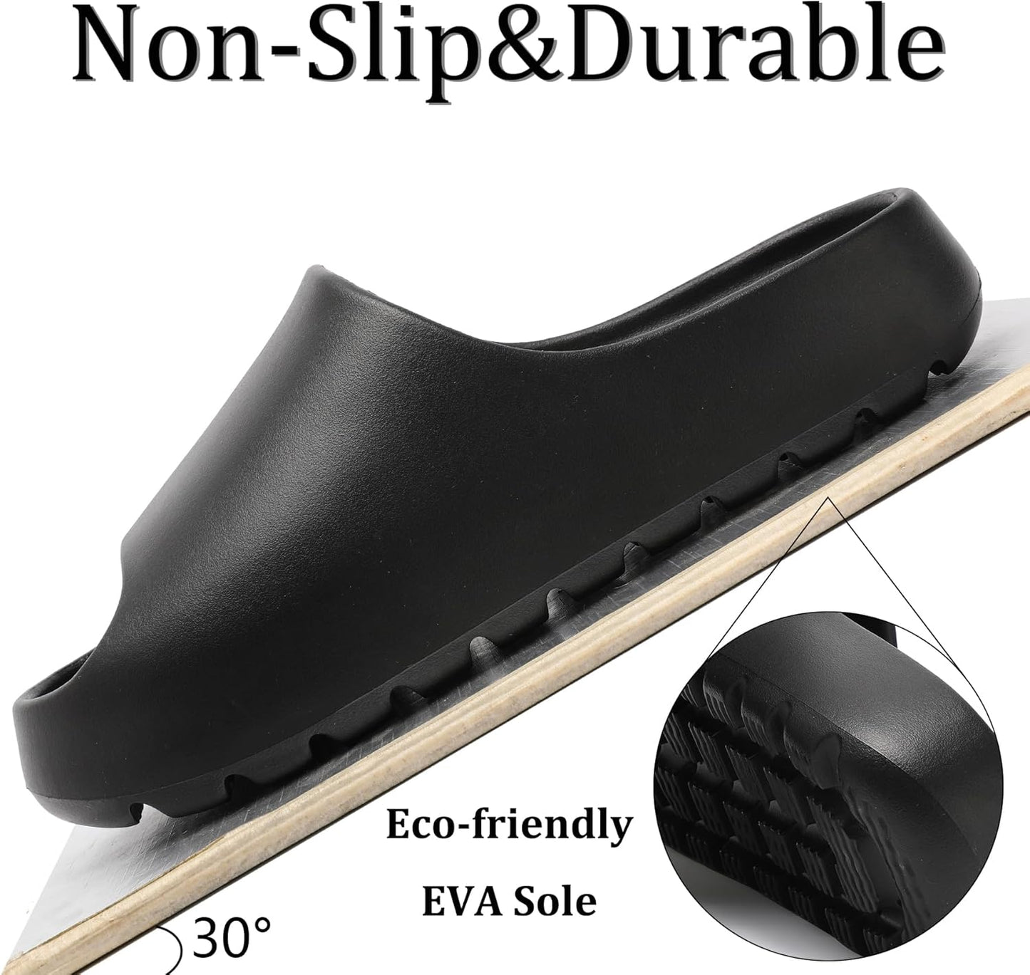 Universal men's and women's EVA soft rebound skate shoes, thick-soled slip-on men's pillow-style skate shoes, and rain boots suitable for both outdoor and indoor home wear.
