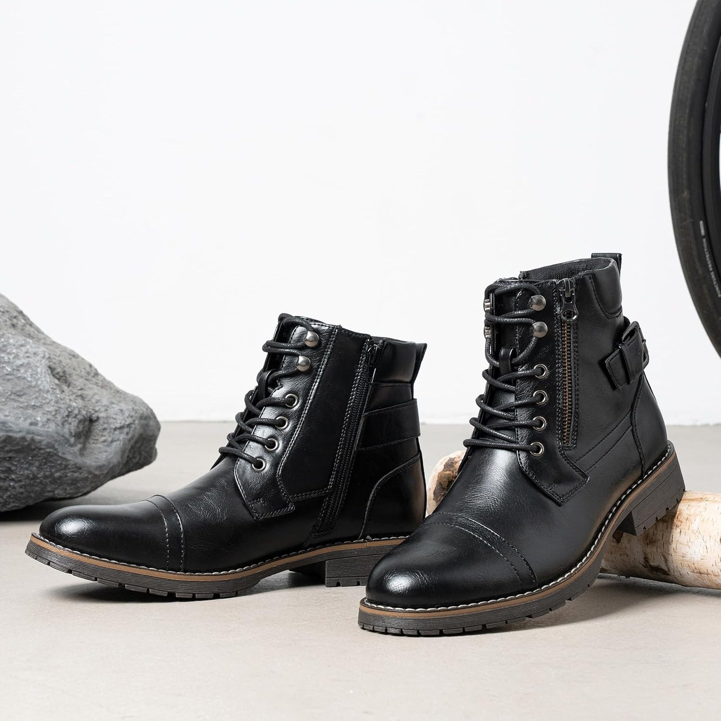 Men's casual boots - Riding anti-slip boots - Combat ankle decorative boots - Men's style