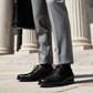 Men's classic leather business formal shoes, comfortable style, Oxford shoe shape, business formal model, laced design