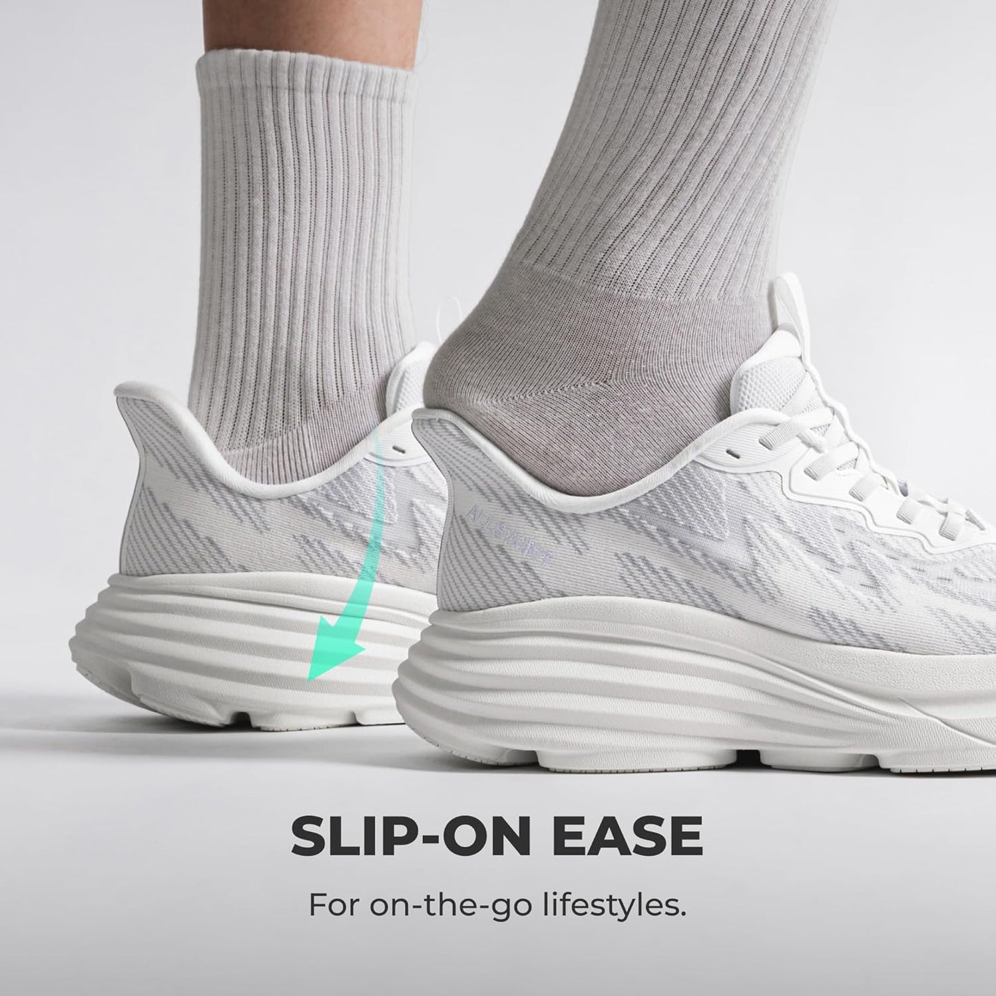 Men's Hands-Free Slip-on Cushioned Non-slip Athletic Sneakers