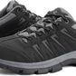 Men's waterproof hiking shoes - made of leather - comfortable and lightweight - anti-slip - suitable for outdoor walking, work or sports.