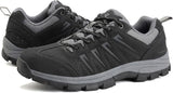 Men's waterproof hiking shoes - made of leather - comfortable and lightweight - anti-slip - suitable for outdoor walking, work or sports.