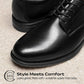 Men's classic leather business formal shoes, comfortable style, Oxford shoe shape, business formal model, laced design