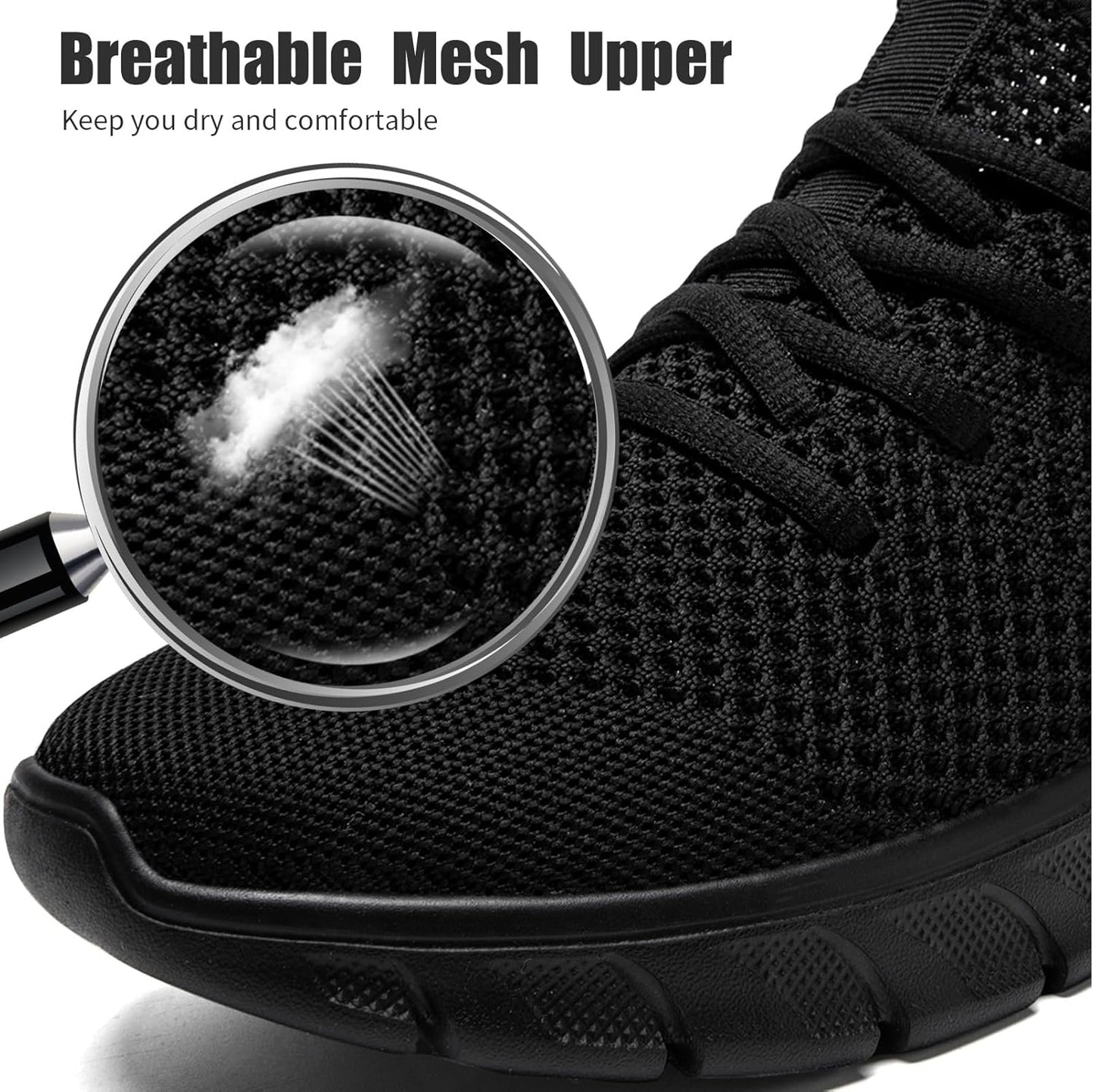 Mens Running Shoes Slip On Tennis Walking Sneakers Workout Athletic Lightweight Casual Sport Shoes