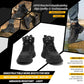 Men's Waterproof Steel-Toe Boots - 6 inches - Comfortable men's safety work boots. Durable steel-toe shoes. Lightweight, anti-slip, and puncture-resistant industrial construction boots.