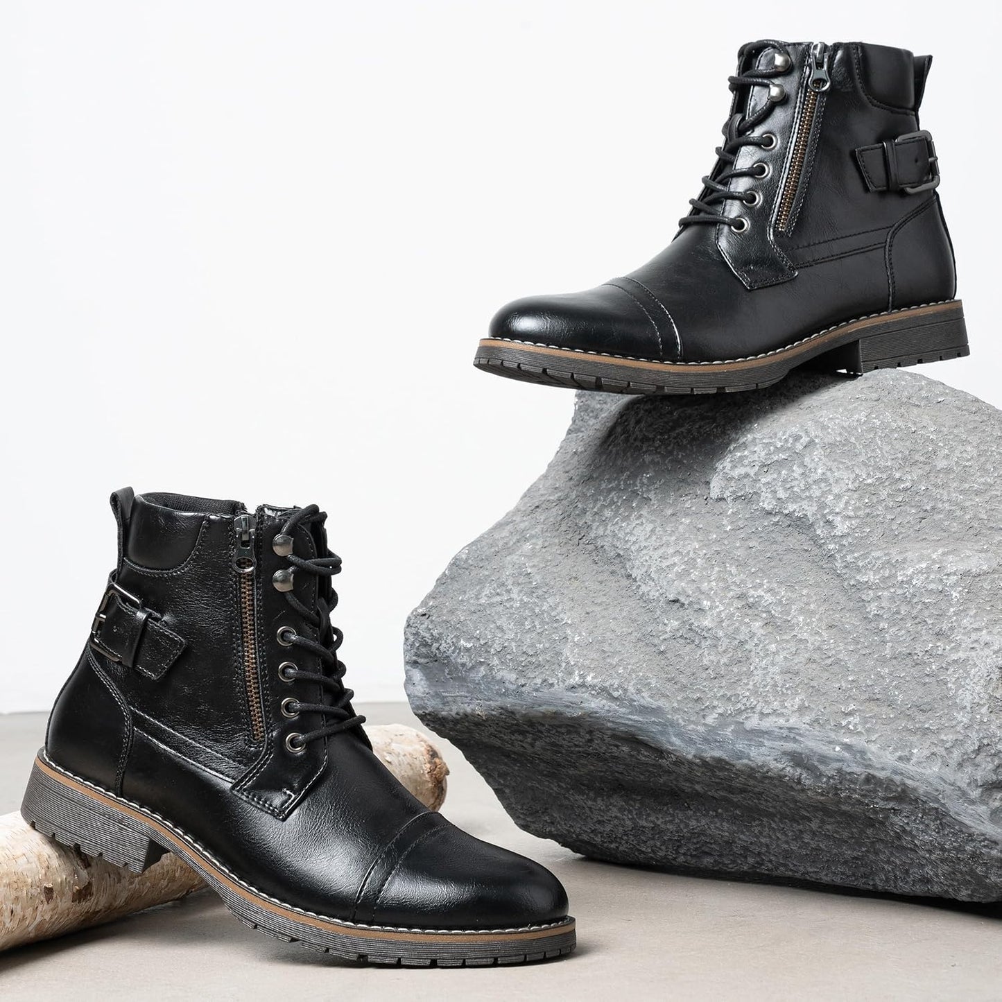 Men's casual boots - Riding anti-slip boots - Combat ankle decorative boots - Men's style