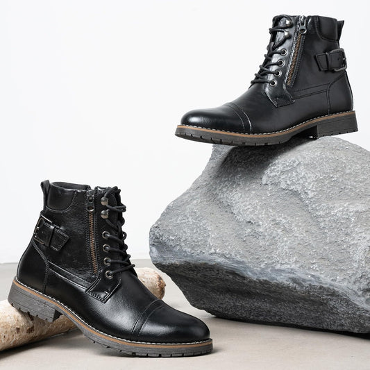 Men's casual boots - Riding anti-slip boots - Combat ankle decorative boots - Men's style
