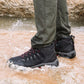 Men's waterproof hiking boots - anti-slip, lightweight, mid-to-high ankle, ankle-covering design, waterproof and breathable hiking shoes, mountaineering shoes
