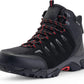 Men's waterproof hiking boots - anti-slip, lightweight, mid-to-high ankle, ankle-covering design, waterproof and breathable hiking shoes, mountaineering shoes